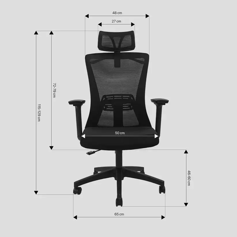 FANTECH OCA258S V2 OFFICE CHAIR BLACK