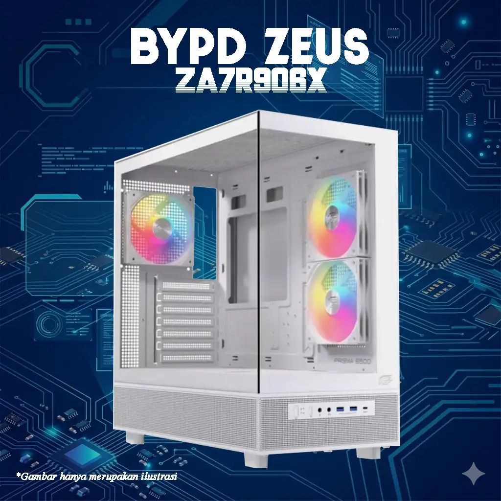 BYPD ZEUS ZA7R906X AMD Ryzen 7 9700X 5.Ghz | RX 9060 XT 16GB | DDR5 | NVME - GAMING PC
