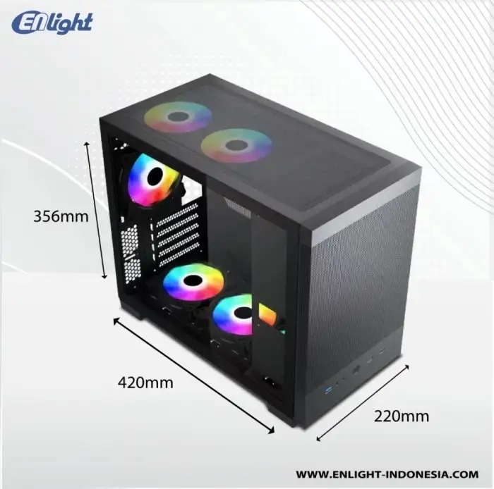 ENLIGHT A1 WHITE With USB-C + No Fan