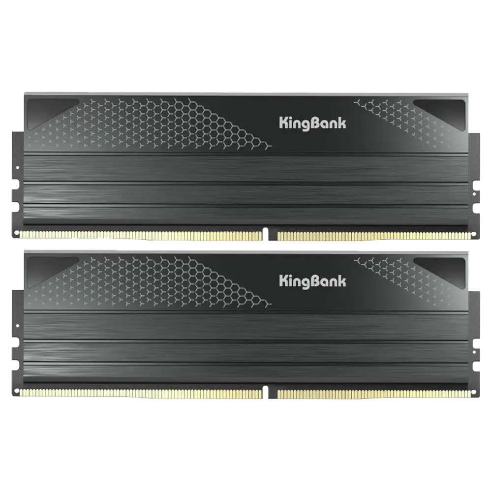 KINGBANK DARK DDR5 32GB KIT 6000Mhz 2x16GB BLACK HEATSINK A-DIE C28