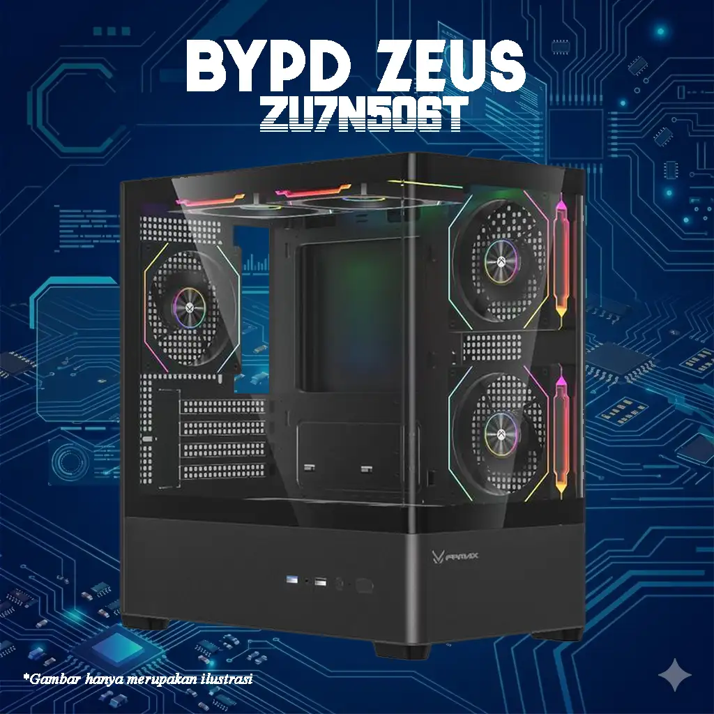 BYPD ZEUS Zu7N506T Intel Core Ultra 7 265F 5.3Ghz | RTX 5060 Ti 16GB | DDR5 | NVME - Gaming PC