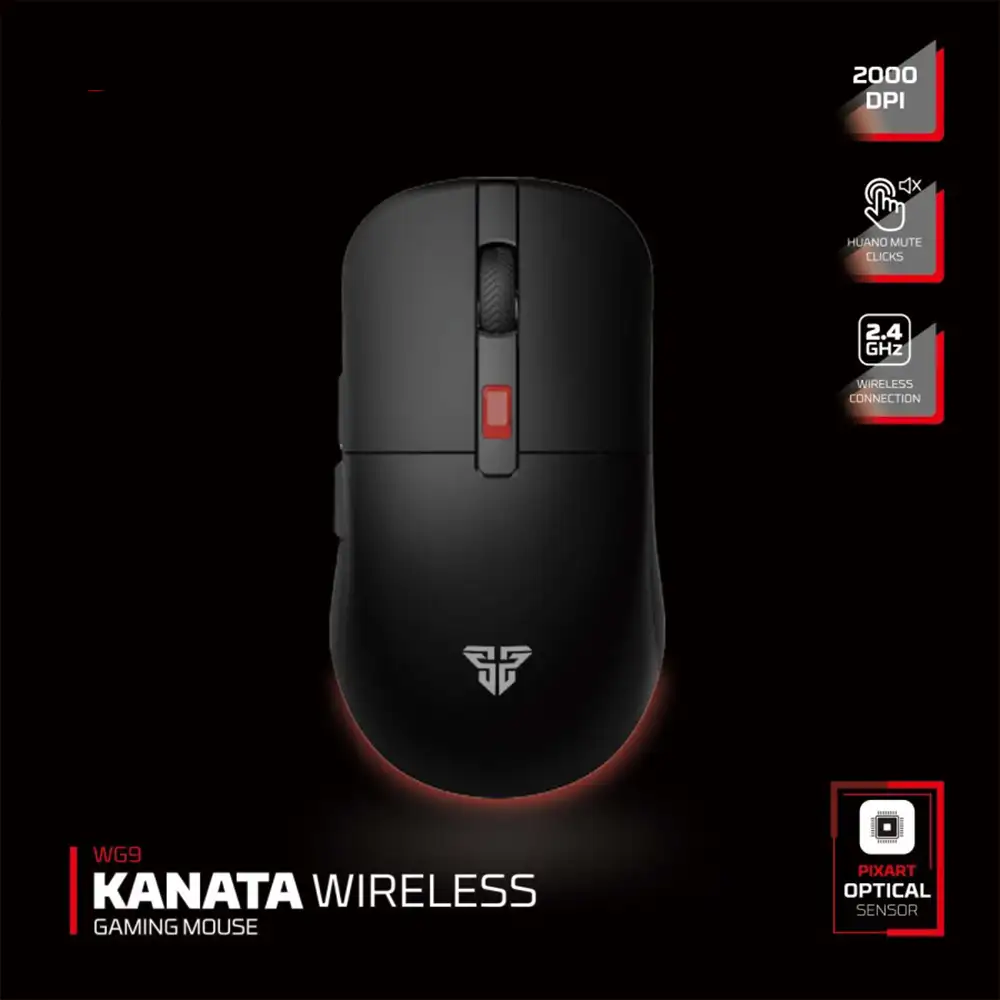FANTECH KANATA WG9 WIRELESS 2,4GHZ , SOFWARE , 94gr - BLACK