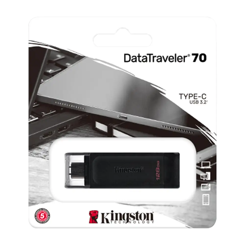 FLASHDISK KINGSTON 256GB USB-C 3.2 DataTraveller 70 DT70 USB-C