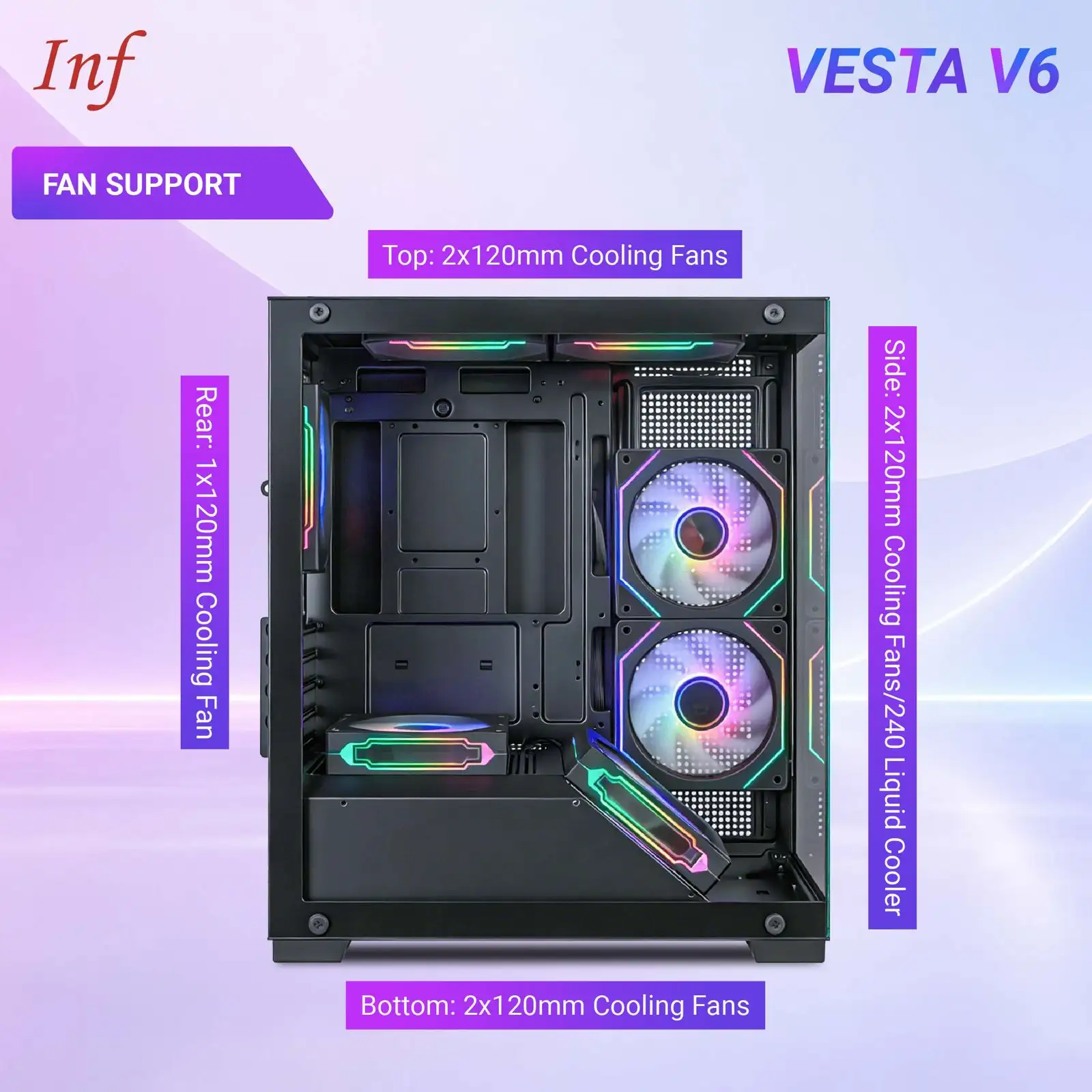INFINITY VESTA V6 + 3 Fan RGB