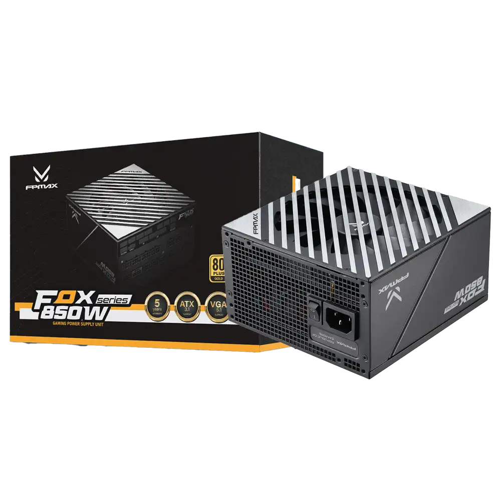 FPMAX FOX 850W Full Modular PCIE 5.0 80+ Gold Japanese Capacitors