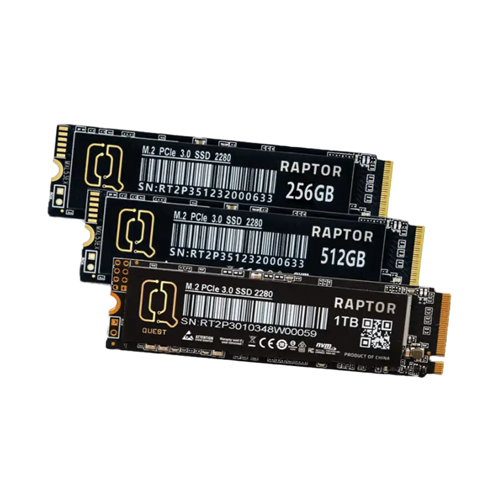 MCQUEST DIGITAL RAPTOR X 512GB NVME Gen4 upto 5.000mbps