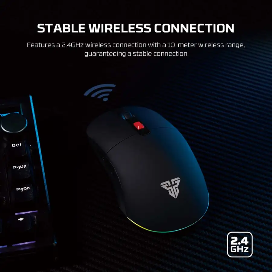 FANTECH KANATA S WG9S WIRELESS 2,4GHZ , WIRED TYPE C , 89gr - BLACK