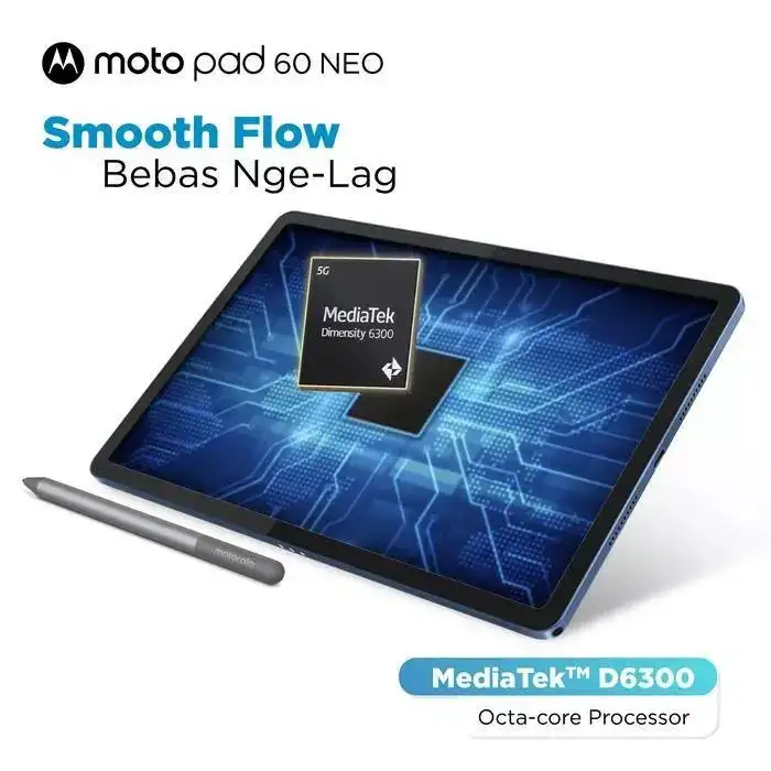 Lenovo Motorola Motopad 60 Neo 8GB 256GB + Pen + Folio Case Polar Blue