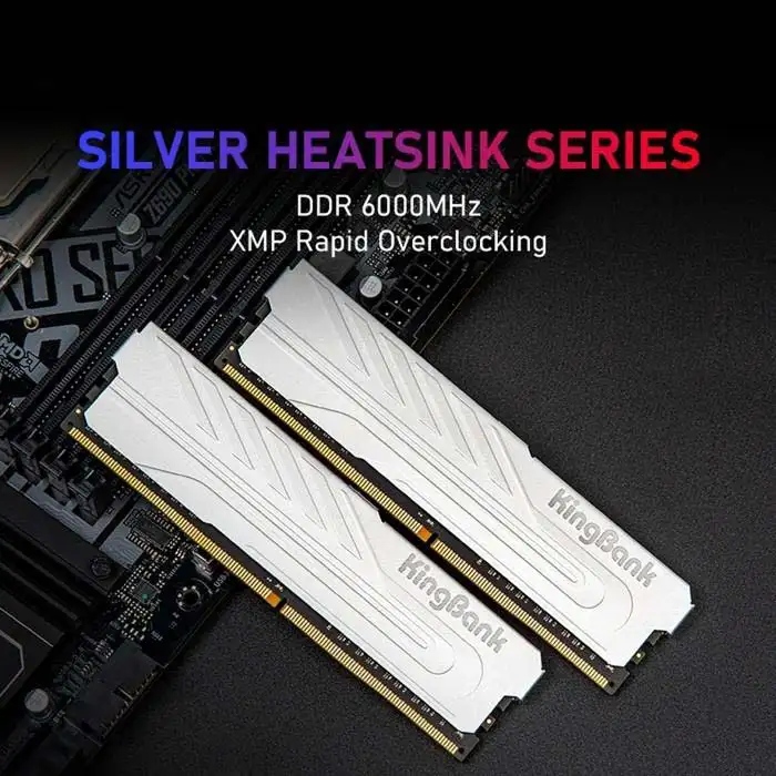 KINGBANK DDR5 8GB 6000Mhz XMP Silver Heatsink C30