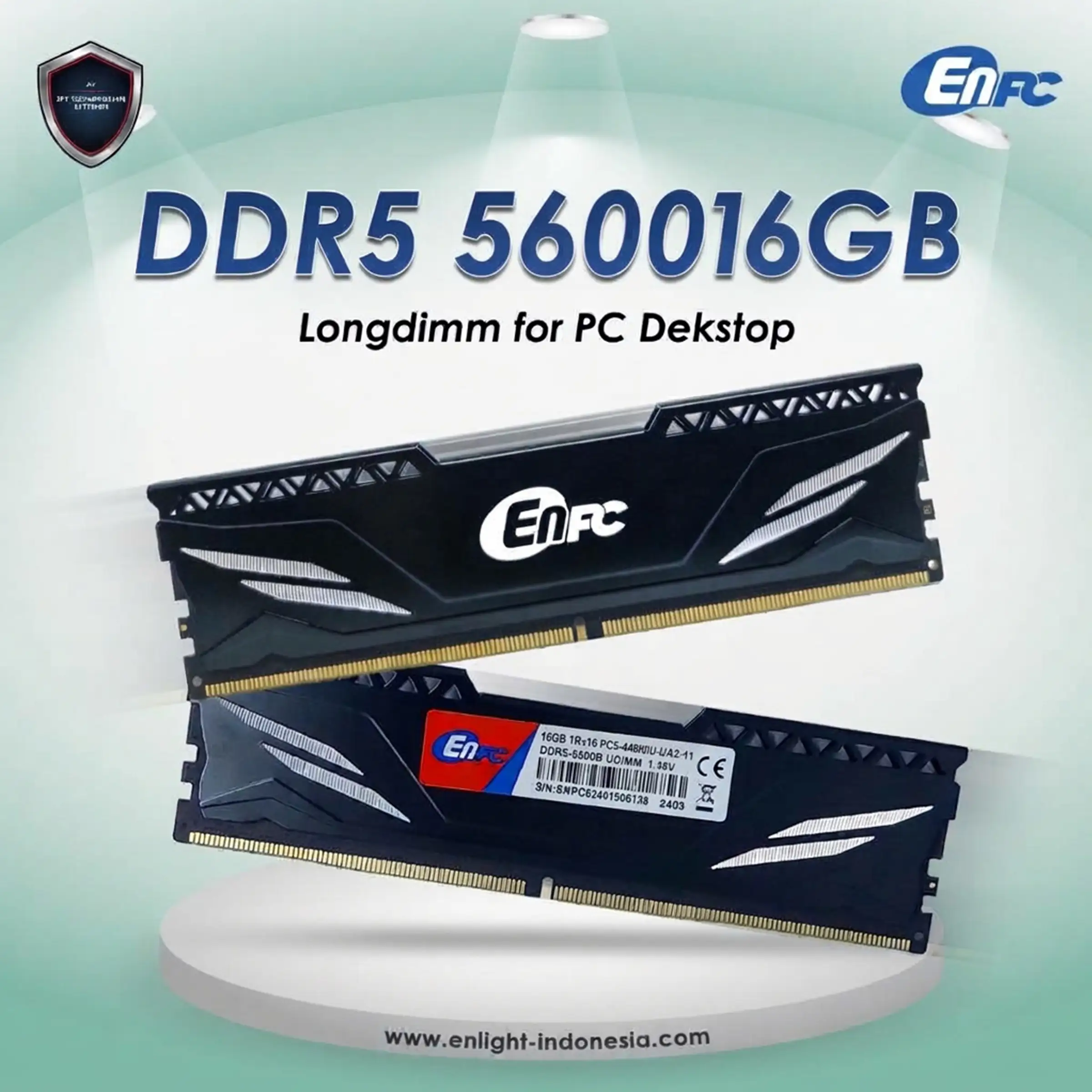 EnPC LONGDIMM DDR5 16GB 5600Mhz Heatsink