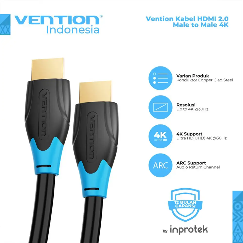 VENTION KABEL HDMI 2M 4K@60Hz (AACBH)