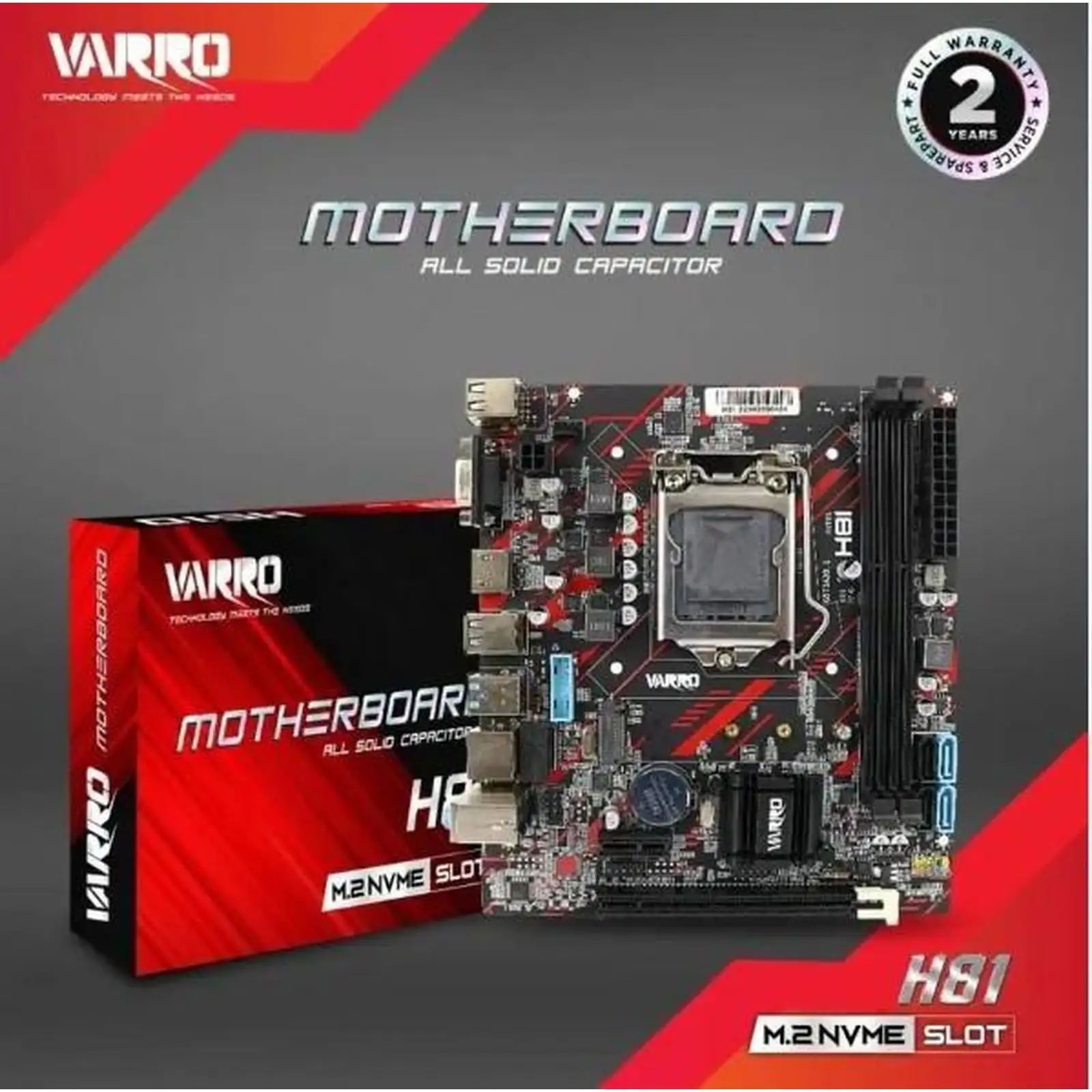 VARRO H81 VR-3 NVME | Motherboard Intel DDR3 LGA 1150