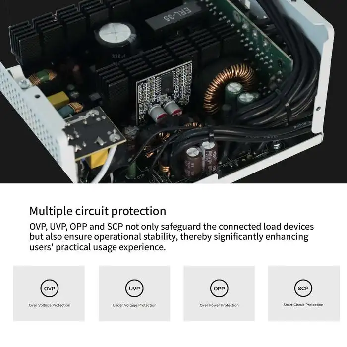 FPMAX CS 750W BR White 80+ Bronze Full Modular PCIE 5.1 Japan caps