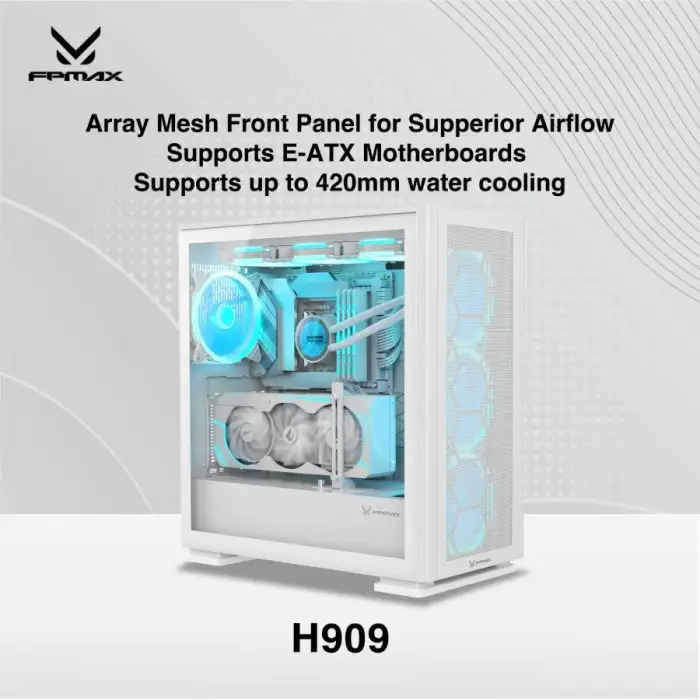FPMAX AIRPOWER G5 EX H909 + 4 Fan 120mm ARGB WHITE