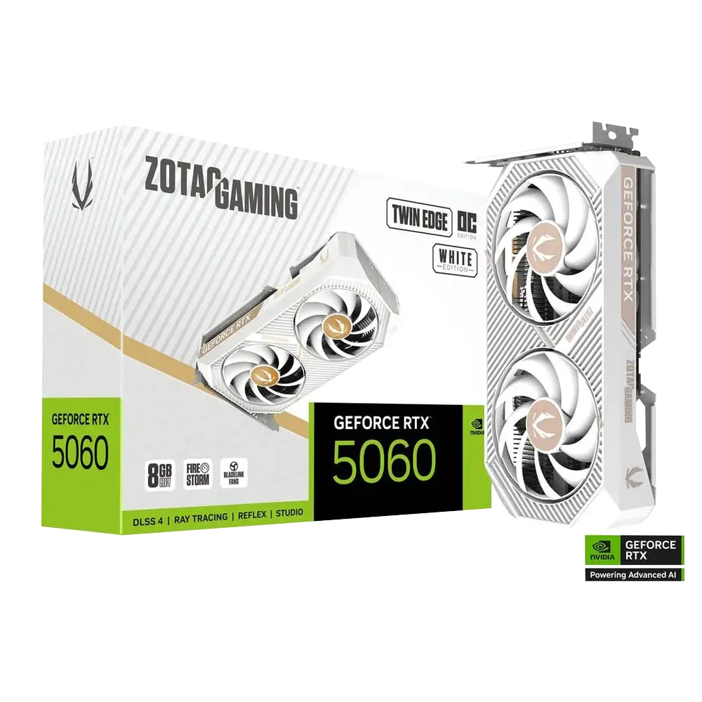 ZOTAC RTX 5060 TWIN EDGE OC White 8GB GDDR7