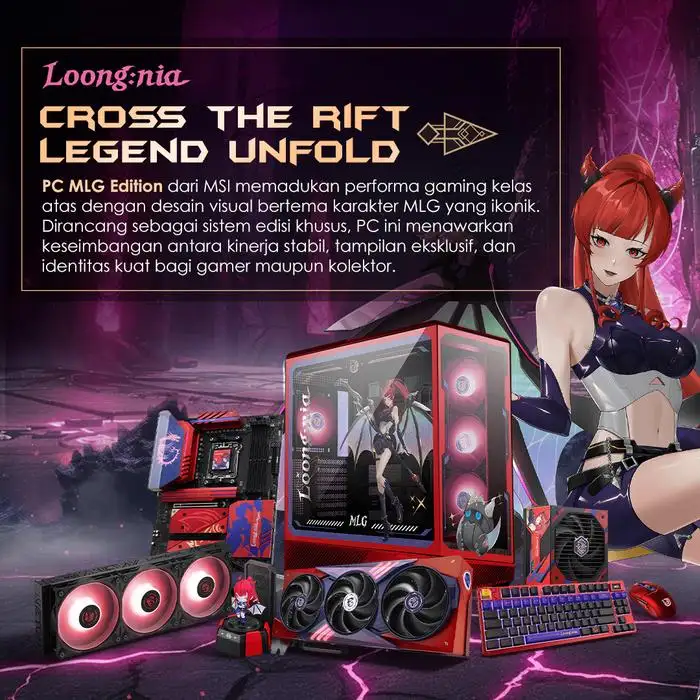 PC SET MSI MLG EDITION | Ryzen 7 9700 x RTX 5070 Ti 16GB