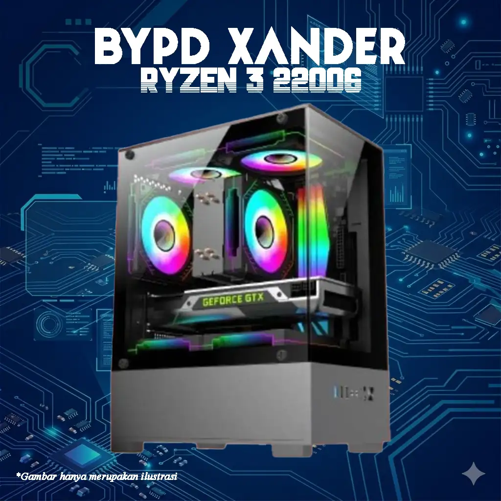 BYPD XANDER AMD Ryzen 3 2200G GAMING PC