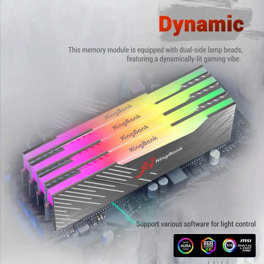 KINGBANK SOARBLADE DDR4 16GB 3200Mhz Kit 2x8GB XMP RGB White