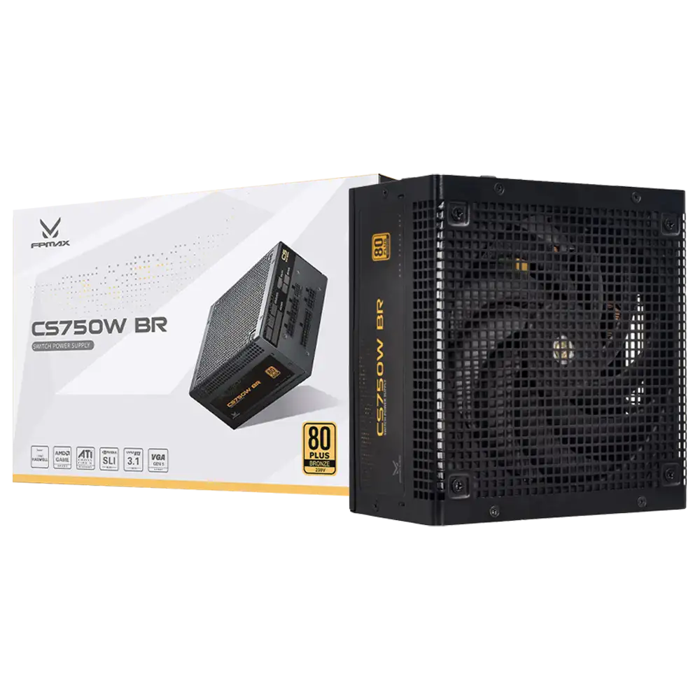FPMAX CS 750W BR Full Modular PCIE 5.0 80+ Bronze Japan Caps