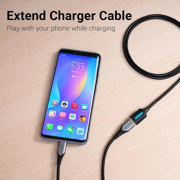 Vention Kabel USB 3.0 A Male to A Female Extension Cable 2m black CBHBH