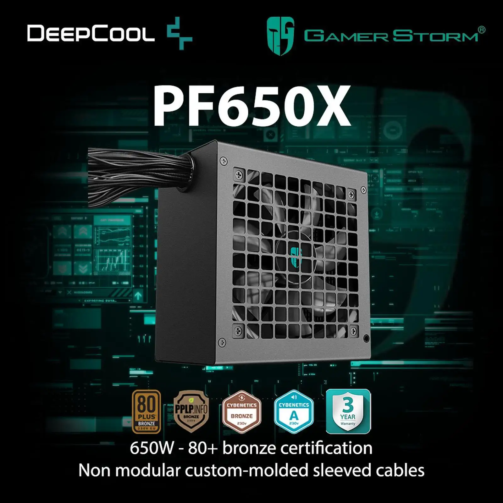 DEEPCOOL GAMERSTORM PF650X 650W 80+ BRONZE