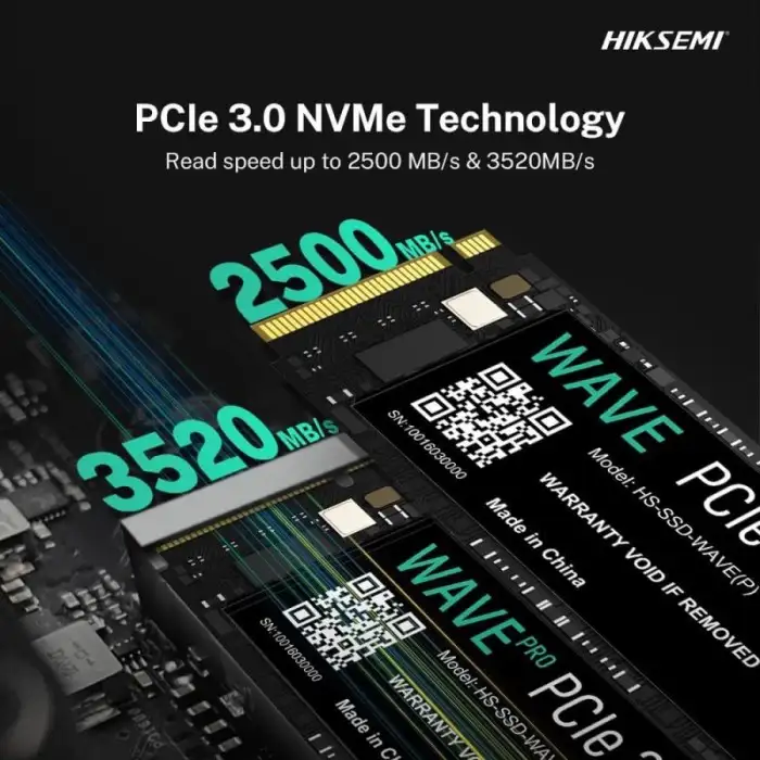 HIKSEMI WAVE 512GB NVME Gen3 2500Mbps HS-SSD-WAVE(P) 512G