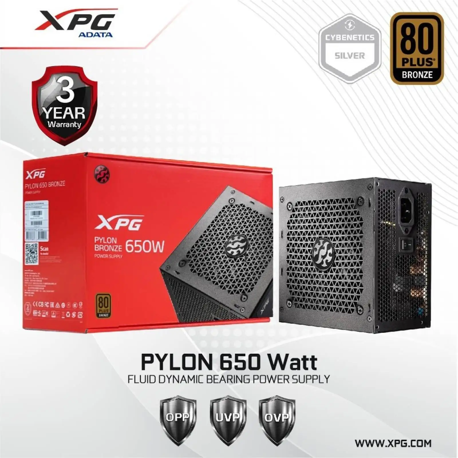 ADATA XPG Pylon 650W Bronze PYLON650B-BKCEU