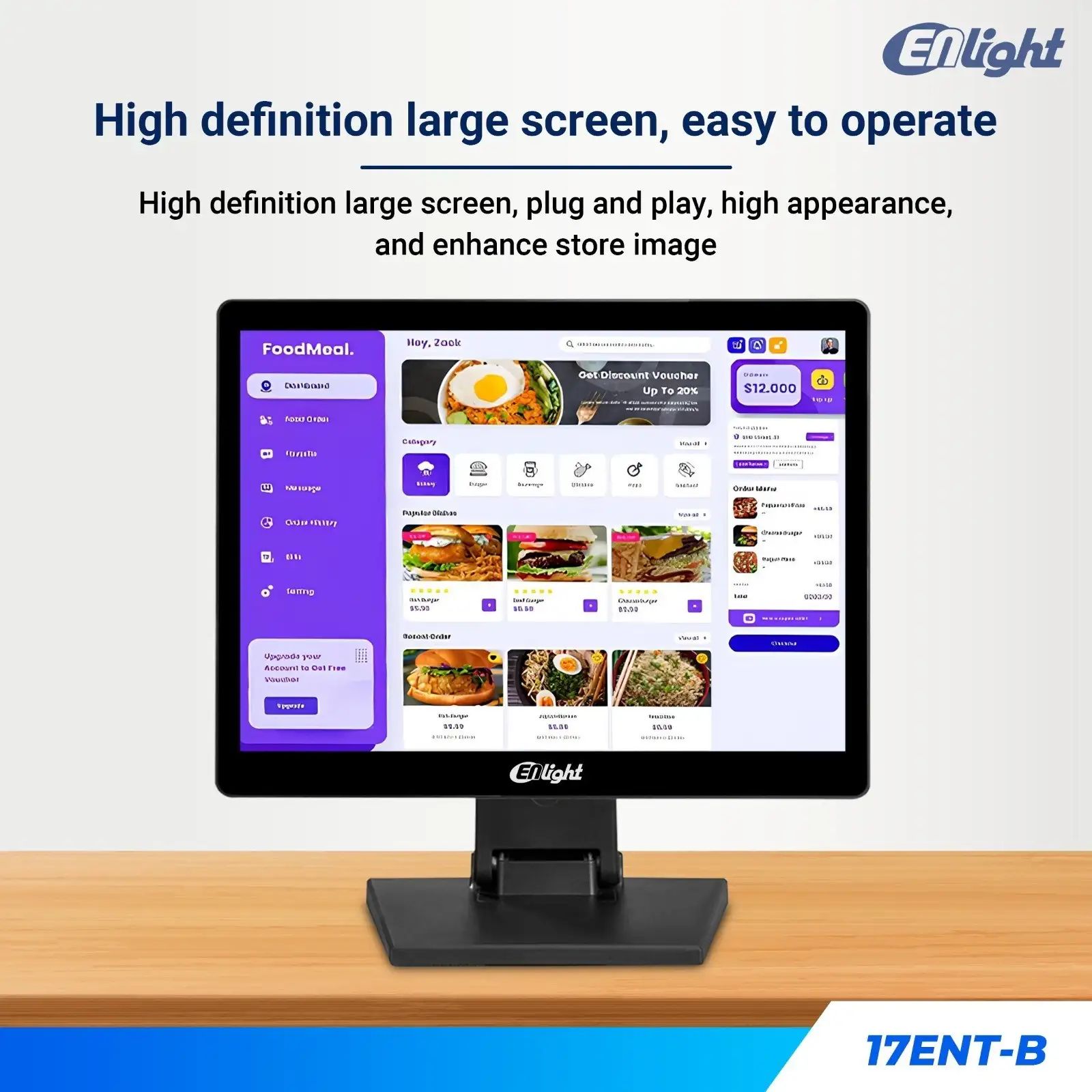 LED ENLIGHT 17ENT-B 17" Touch Screen
