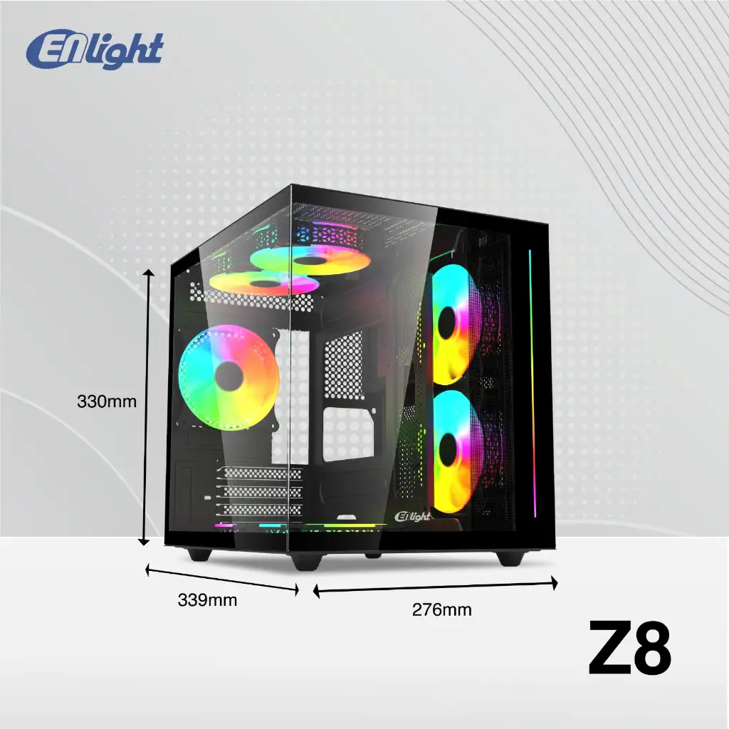ENLIGHT Z8 WHITE +3 Fan RGB