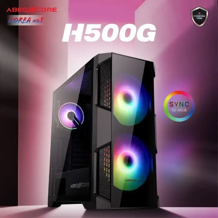 AbkoNcore HELIOS H500G SYNC - ATX Fan 2x20cm + 1x12cm