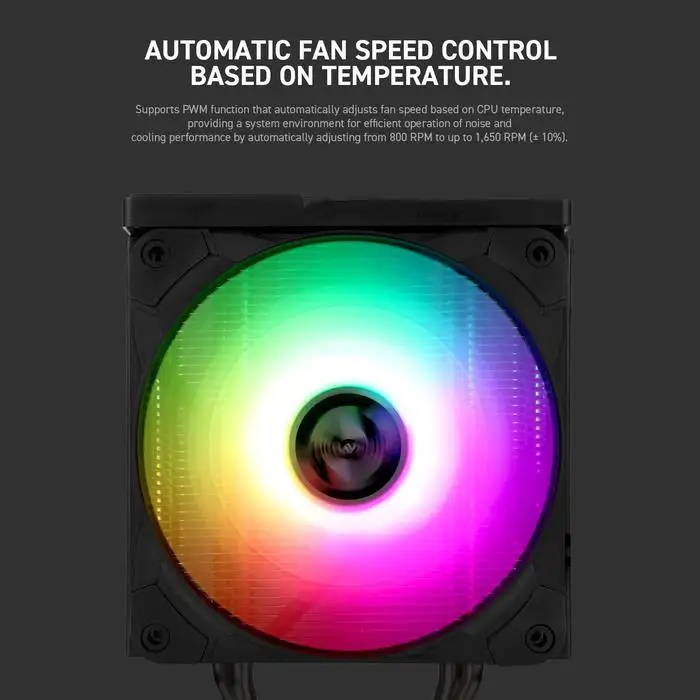 ABKO COOLSTORM T408B 1FAN RGB + LED Panel