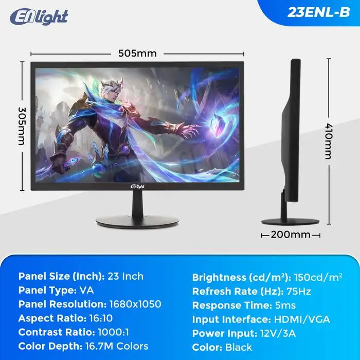 LED ENLIGHT 23ENL-B 22.5" FHD 75Hz