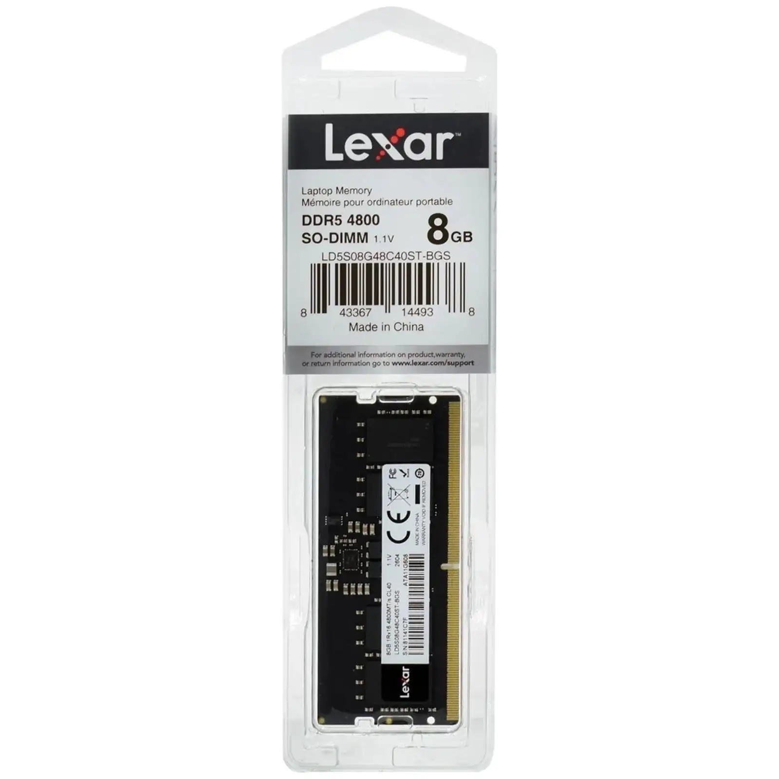 LEXAR DDR5 8GB 4800Mhz Sodimm