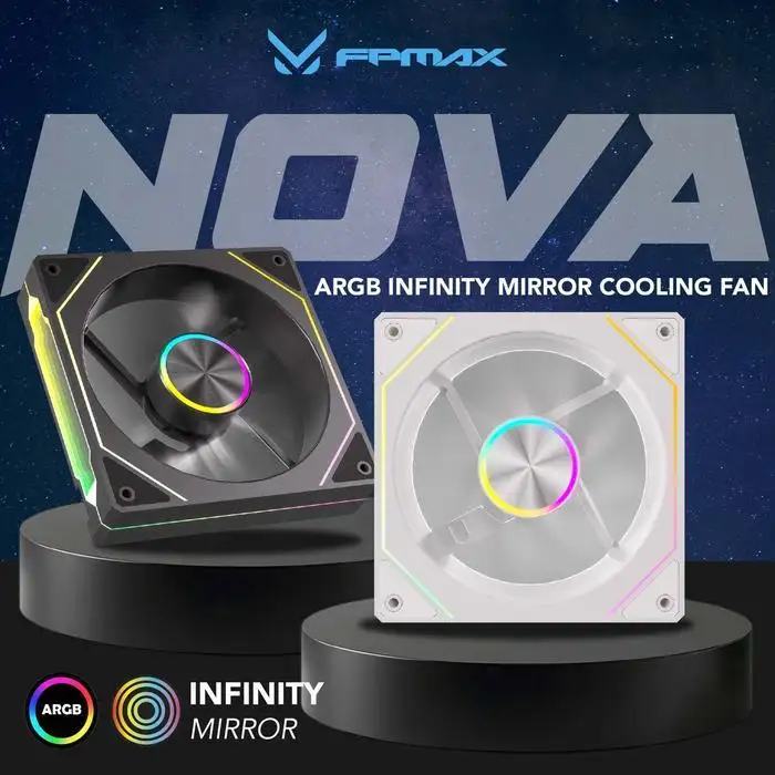 ENLIGHT A4 TEMPER BLACK ATX + Digital Display + 3 Fan Avalon X / Nova (aRGB)