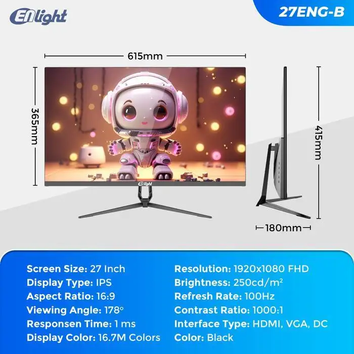 LED ENLIGHT 27ENG-B 27" IPS FHD 100Hz 1ms
