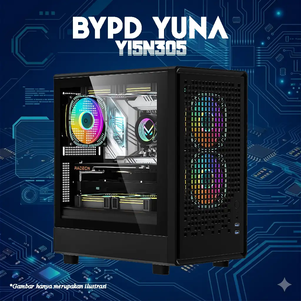 BYPD YUNA Yi5N305 Intel Core i5 12400F 4.4Ghz | RTX 3050 6GB | DDR4 | NVME - GAMING PC