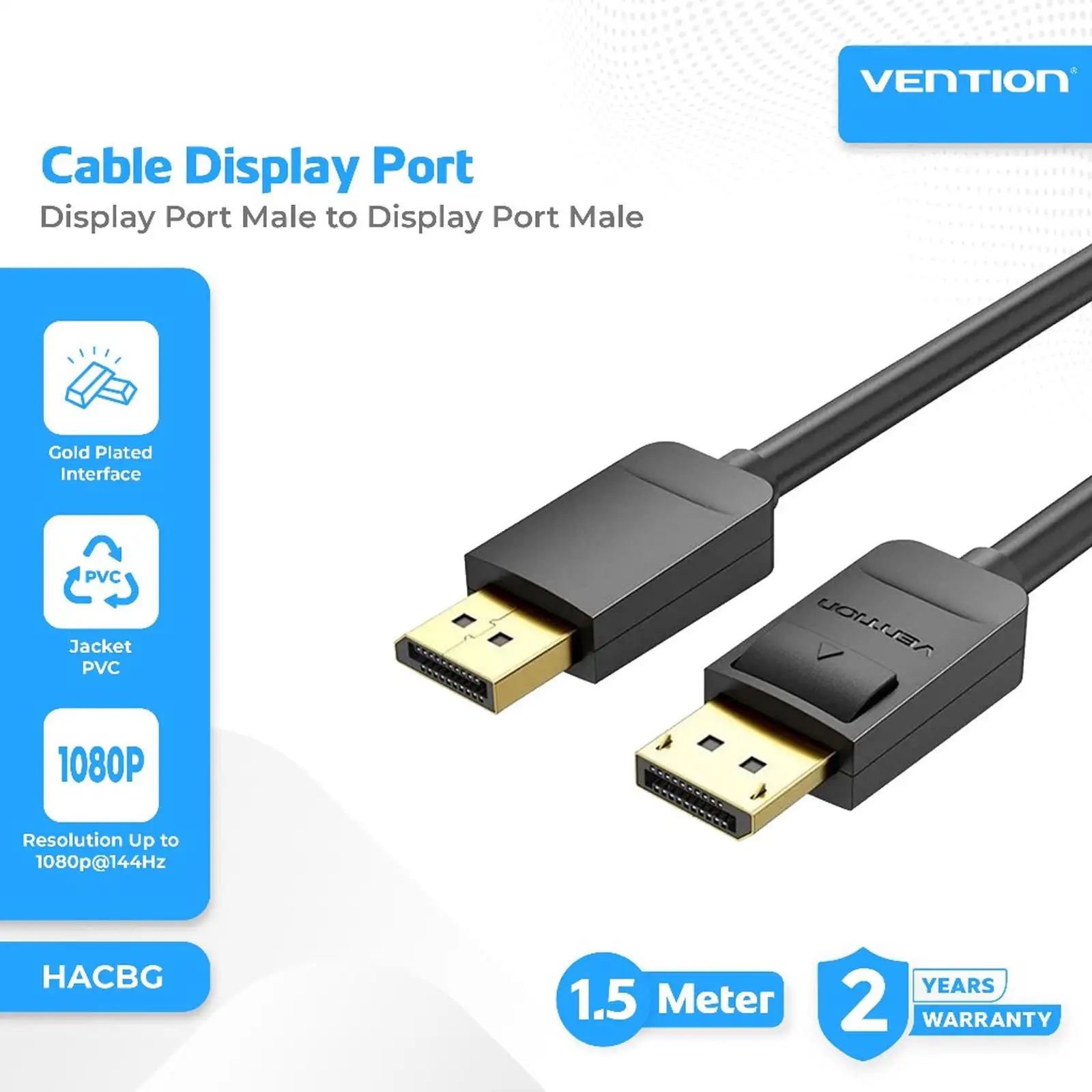 VENTION KABEL DISPLAY PORT 4K 1.5M (HACBG)