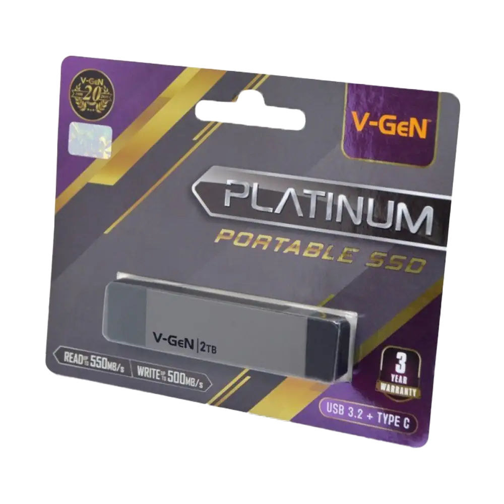 V-GEN PLATINUM 2TB SSD PORTABLE