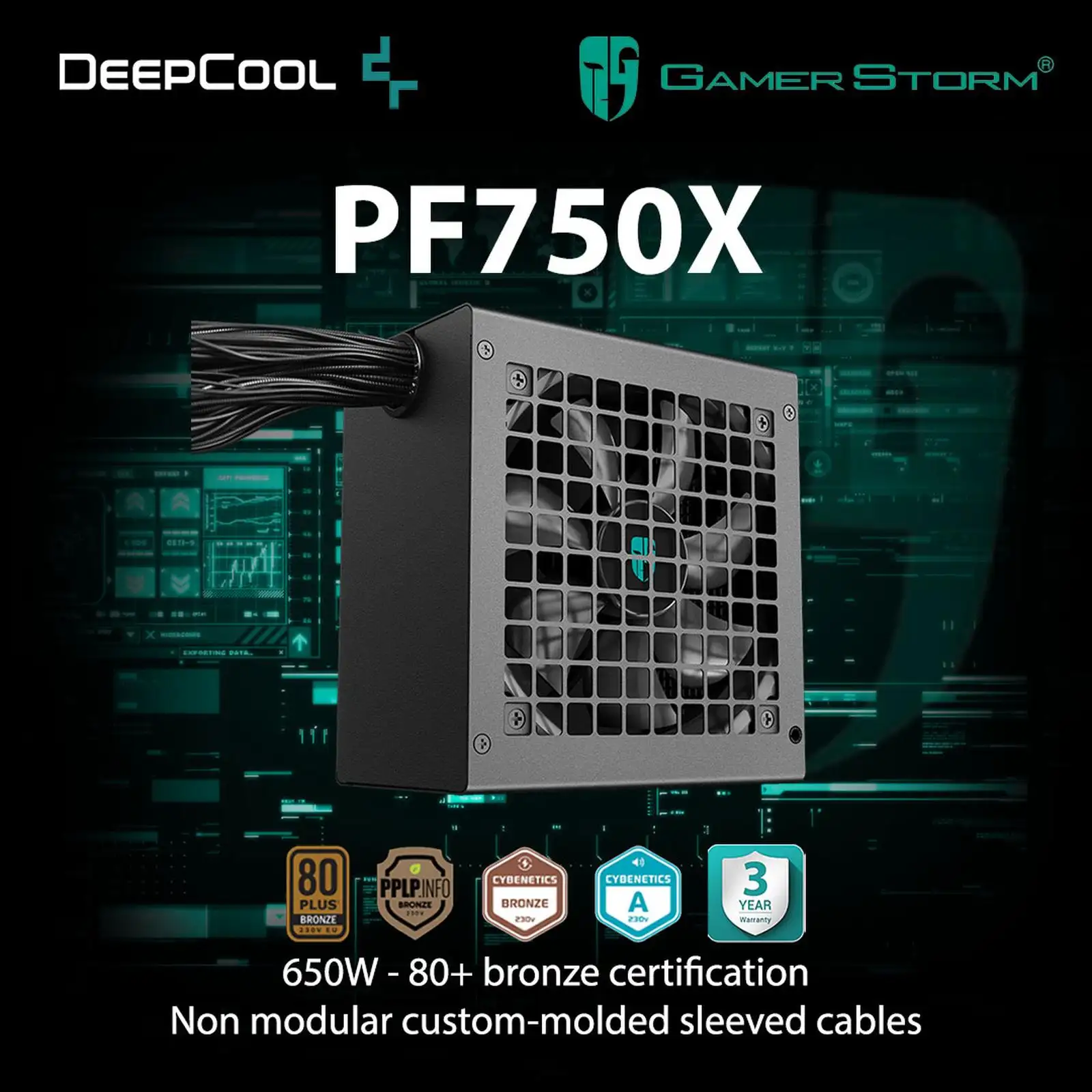 DEEPCOOL GAMERSTORM PF750X 750W 80+ BRONZE