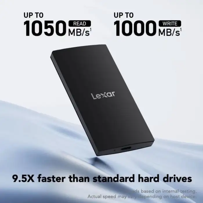 LEXAR SL300 1TB SSD Portable USB-A Type-C External