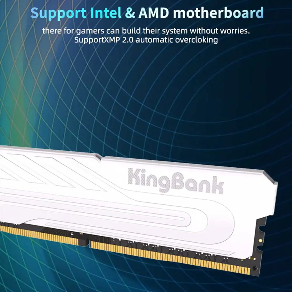 KINGBANK CLASSIC DDR4 16GB 3200Mhz Kit 2x8GB XMP Silver Heatsink C16