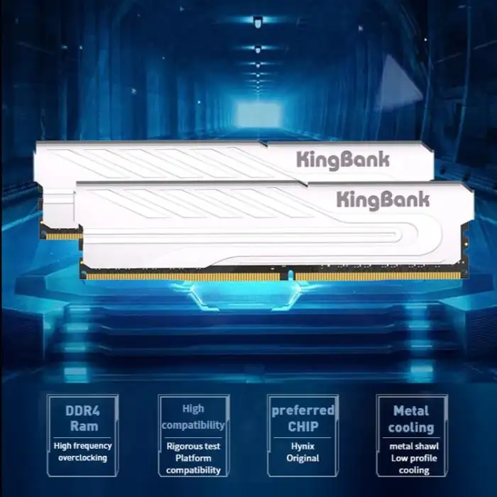 KINGBANK CLASSIC DDR4 16GB 3200Mhz Kit 2x8GB XMP Silver Heatsink C16