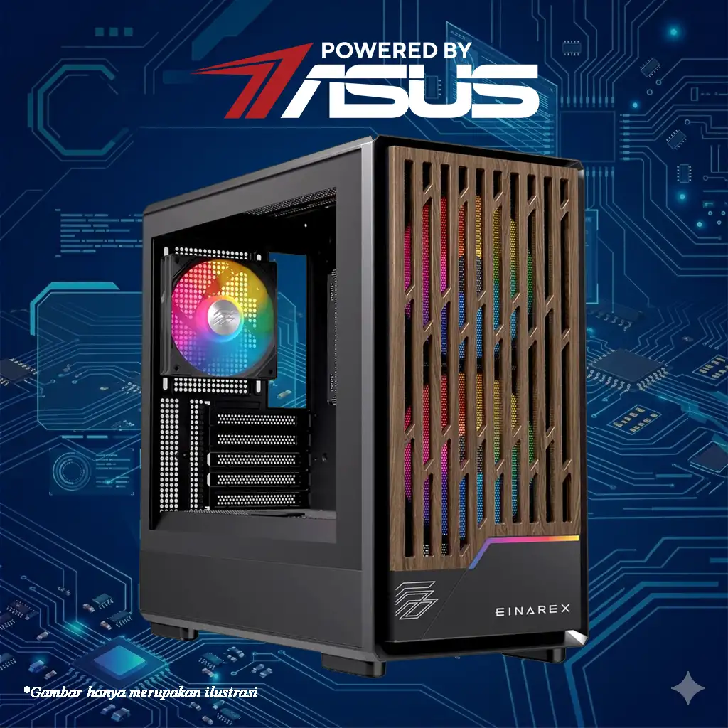 BYPD x Power By Asus PC AMD Ryzen 5 7500X3D + Radeon RX 9060 XT 16GB