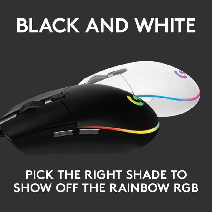 Logitech G102 V2 LightSync Gaming Mouse RGB (White)