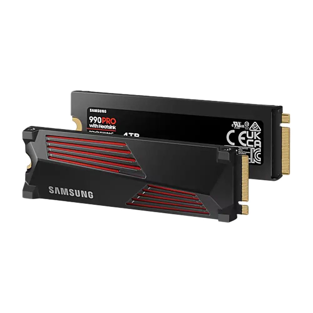 SAMSUNG 990 PRO 1TB WITH HEATSINK (7450/6900Mbps)