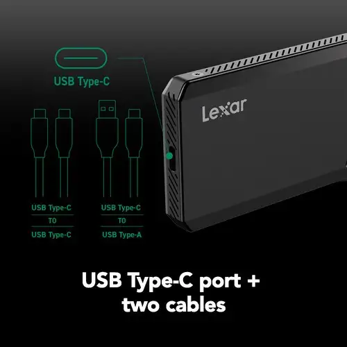LEXAR SL600 1TB SSD Portable USB-A Type-C 2.000Mbps External